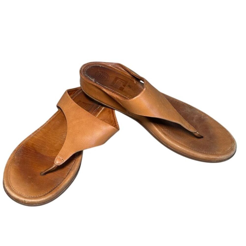 Fitflop Lulu Leather Flipflops Womens‎ 7 Thong Sandal Beach Slip On Boho Shoes